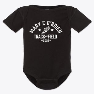 Mary C O'brien District 90 School Track and Field Baby Onesie