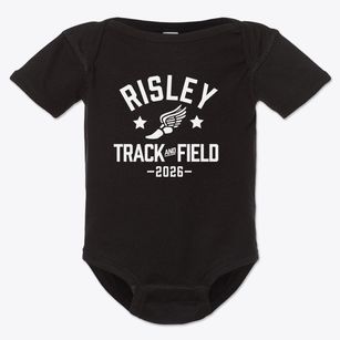 Risley Center Middle School Track and Field Baby Onesie