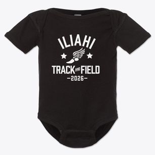 Iliahi Elementary School Track and Field Baby Onesie