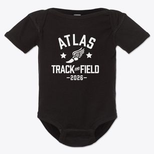 Atlas Elementary School Track and Field Baby Onesie