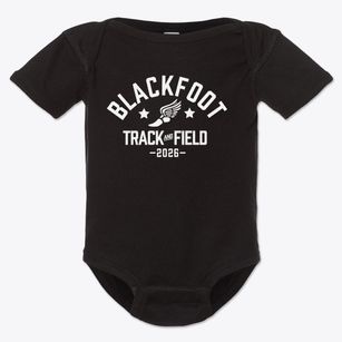 Blackfoot 6th Grade Elementary School Track and Field Baby Onesie