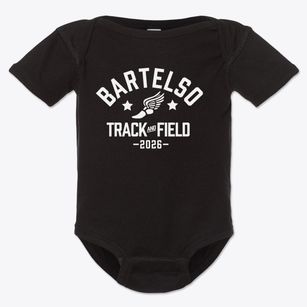 Bartelso Elementary School Track and Field Baby Onesie