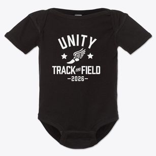 Unity Junior High School Track and Field Baby Onesie