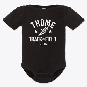 Thome Elementary School Track and Field Baby Onesie