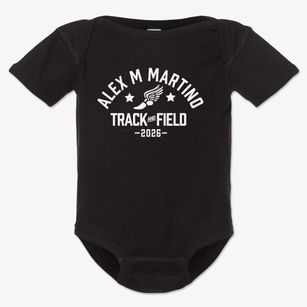 Alex M Martino Junior High School Track and Field Baby Onesie