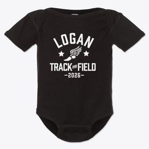 Logan Junior High School Track and Field Baby Onesie