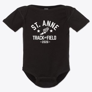 Saint Anne Elementary School Track and Field Baby Onesie