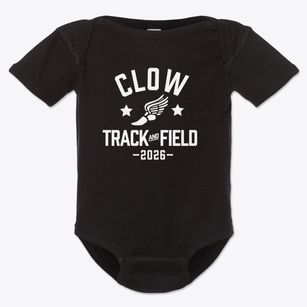 Clow Elementary School Track and Field Baby Onesie