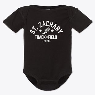 Saint Zachary School Track and Field Baby Onesie