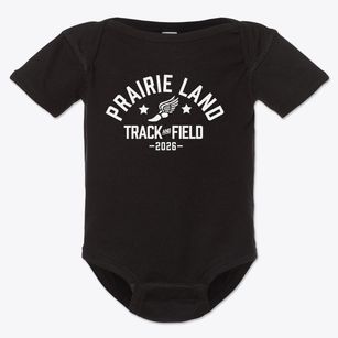 Prairie Land Elementary School Track and Field Baby Onesie