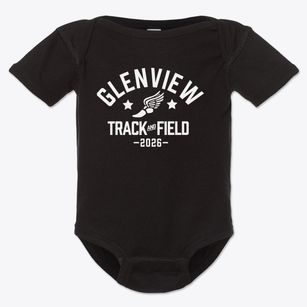 Glenview Middle School Track and Field Baby Onesie