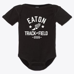 Eaton Elementary School Track and Field Baby Onesie
