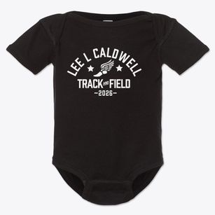Lee L Caldwell School Track and Field Baby Onesie