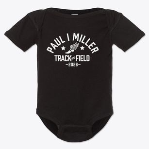 Paul I Miller Elementary School 114 Track and Field Baby Onesie