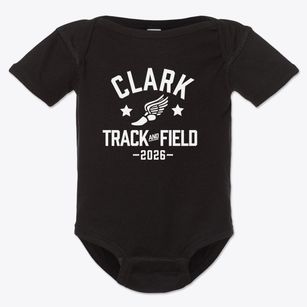 Clark Elementary School Track and Field Baby Onesie