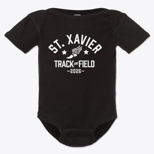 Saint Xavier Catholic School Track and Field Baby Onesie