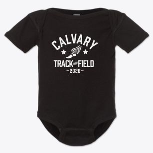 Calvary Christian Academy Track and Field Baby Onesie