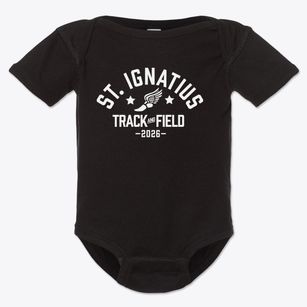 Saint Ignatius School Track and Field Baby Onesie