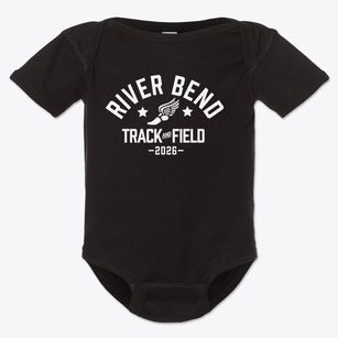 River Bend Elementary School Track and Field Baby Onesie
