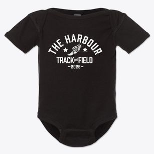 The Harbour School Track and Field Baby Onesie