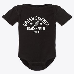 Urban Science Academy Track and Field Baby Onesie