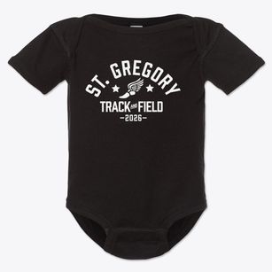 Saint Gregory Grammar School Track and Field Baby Onesie