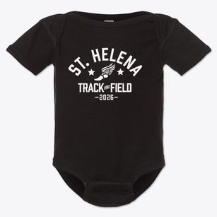 Saint Helena Elementary School Track and Field Baby Onesie