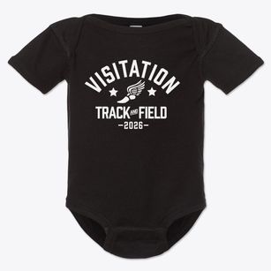Visitation Parish Track and Field Baby Onesie