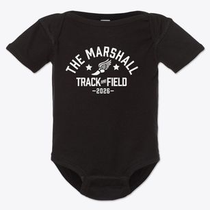 The Marshall School Track and Field Baby Onesie