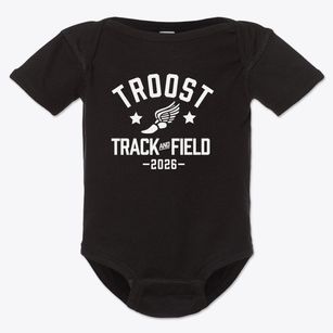 Troost Academy Track and Field Baby Onesie