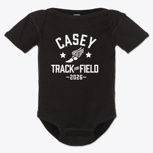 Casey Elementary School Track and Field Baby Onesie