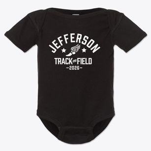 Jefferson Elementary School Track and Field Baby Onesie