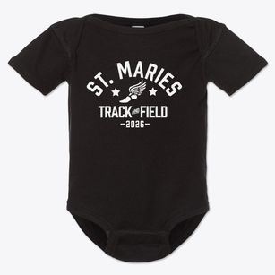 Saint Maries Kindergarten Track and Field Baby Onesie