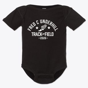 Fred C Underhill Elementary School Track and Field Baby Onesie