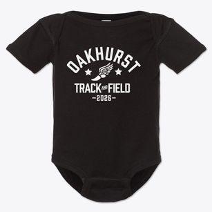 Oakhurst Country Day School Track and Field Baby Onesie