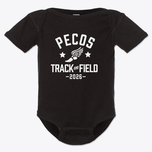 Pecos High School Track and Field Baby Onesie