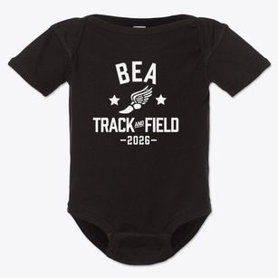 Ps 528 Bea Fuller Rodgers Track and Field Baby Onesie