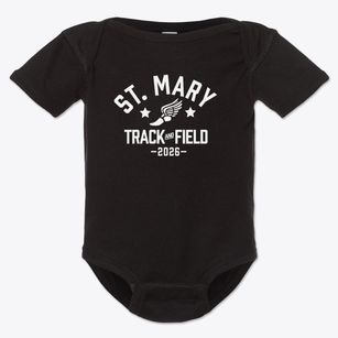 St Mary Parish Track and Field Baby Onesie