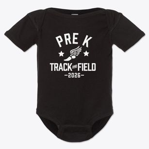 Pre Kindergarten School Track and Field Baby Onesie