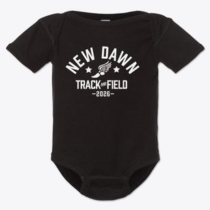 New Dawn Charter High School Track and Field Baby Onesie