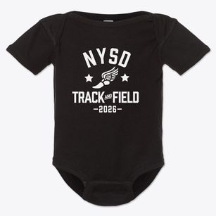 New York School For The Deaf Track and Field Baby Onesie