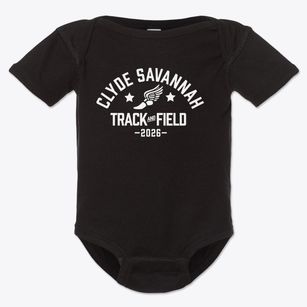 Clyde Savannah High School Track and Field Baby Onesie