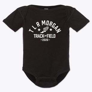 T L R Morgan Middle School Track and Field Baby Onesie