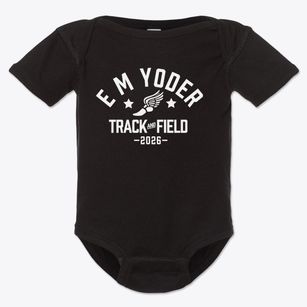 E M Yoder Elementary School Track and Field Baby Onesie