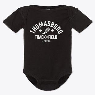 Thomasboro Elementary School Track and Field Baby Onesie