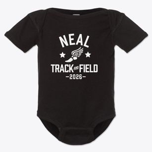 Neal Middle School Track and Field Baby Onesie