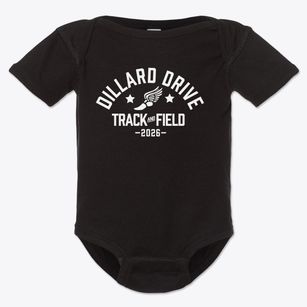 Dillard Drive Middle School Track and Field Baby Onesie