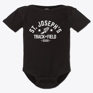 St. Josephs Raleigh Track and Field Baby Onesie