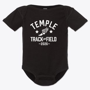 Temple Baptist School Track and Field Baby Onesie