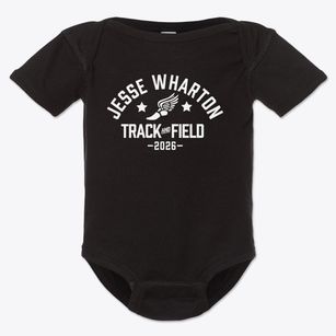 Jesse Wharton Elementary School Track and Field Baby Onesie
